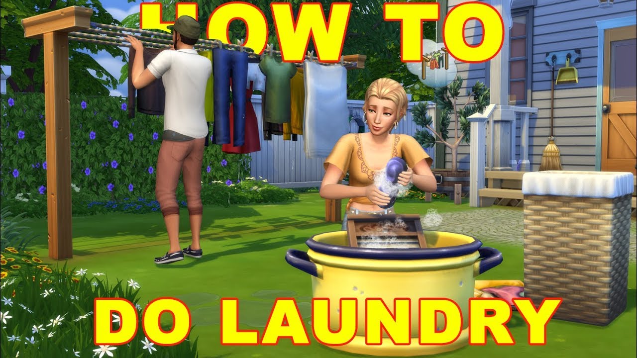 The Sims 4: How to Do Laundry & Wash Clothes