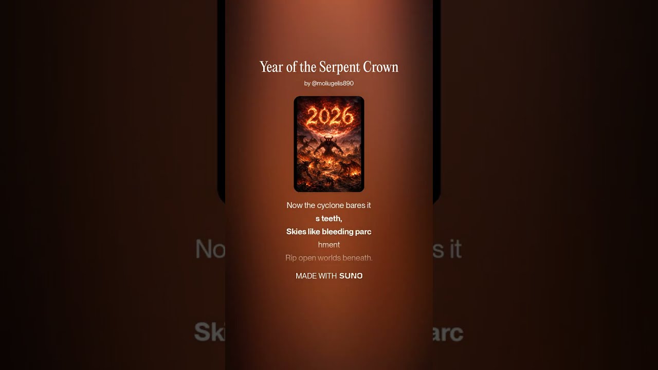 AI Music. Black/Death Metal 2026 Year of the Serpent Crown Sg 1.