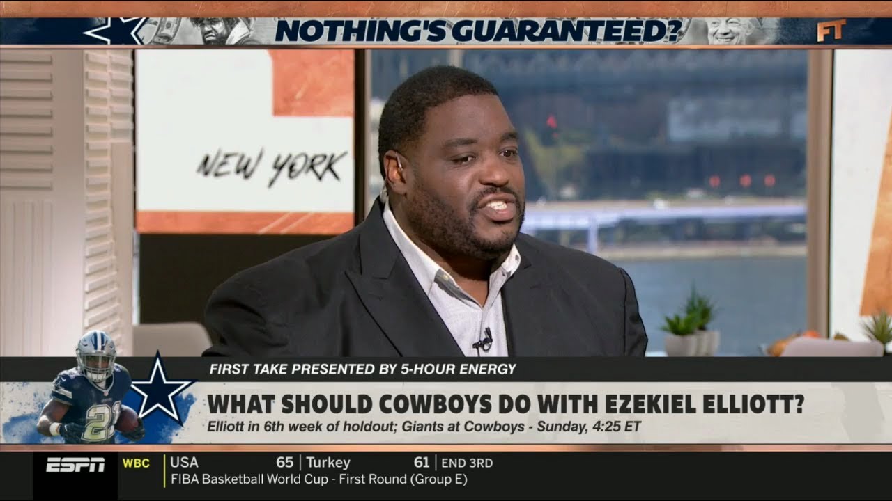 ESPN FIRST TAKE | Damien Woody on Week 1: Giants at Cowboys; What should Cowboys do with Zeke?