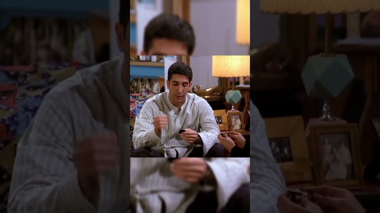 Ross & Rachel ♥️.......Ross just grabbed a spoon....