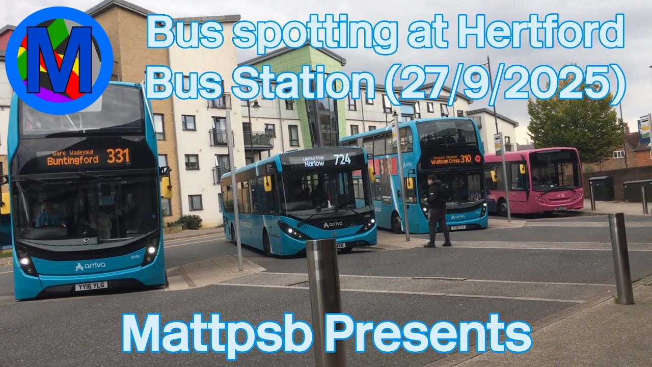 Bus Spotting at Hertford bus station (27/9/2025)