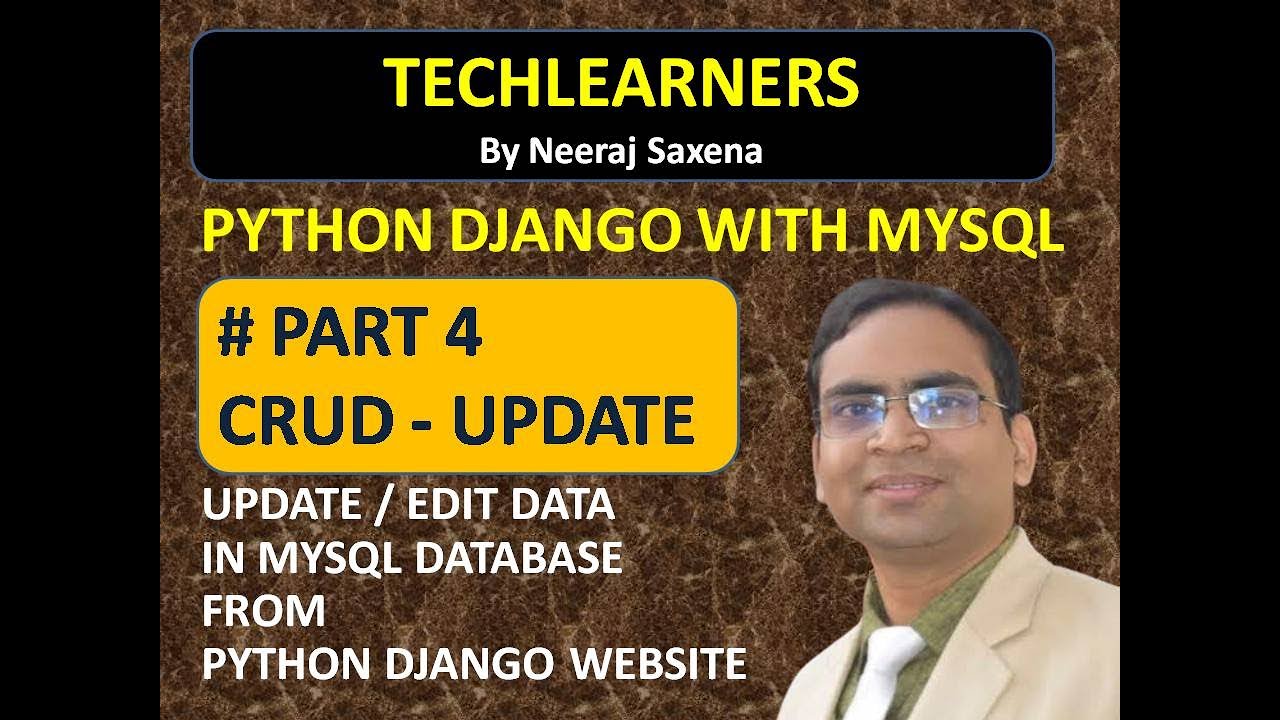 Python Django Mysql CRUD #4 - Update or edit data in MYSQL database