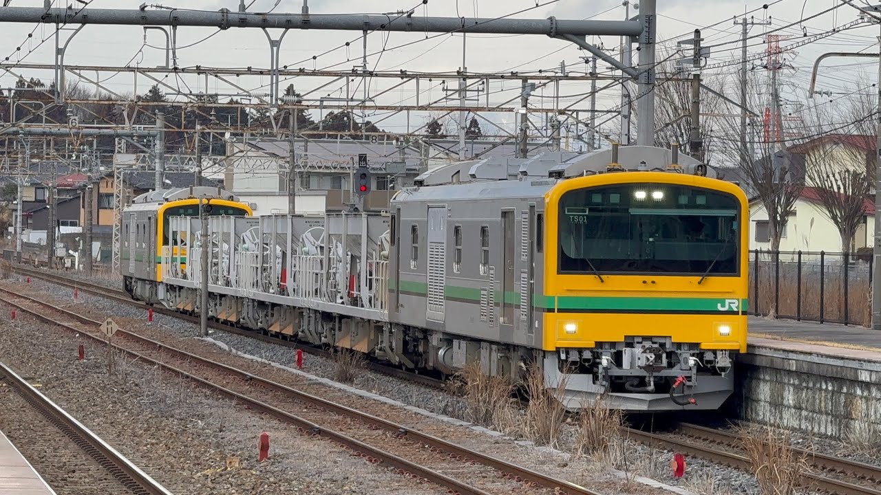(警笛あり)2026/01/24 回9146D GV-E197系 TS01郡山常駐交換返却回送郡山→高崎