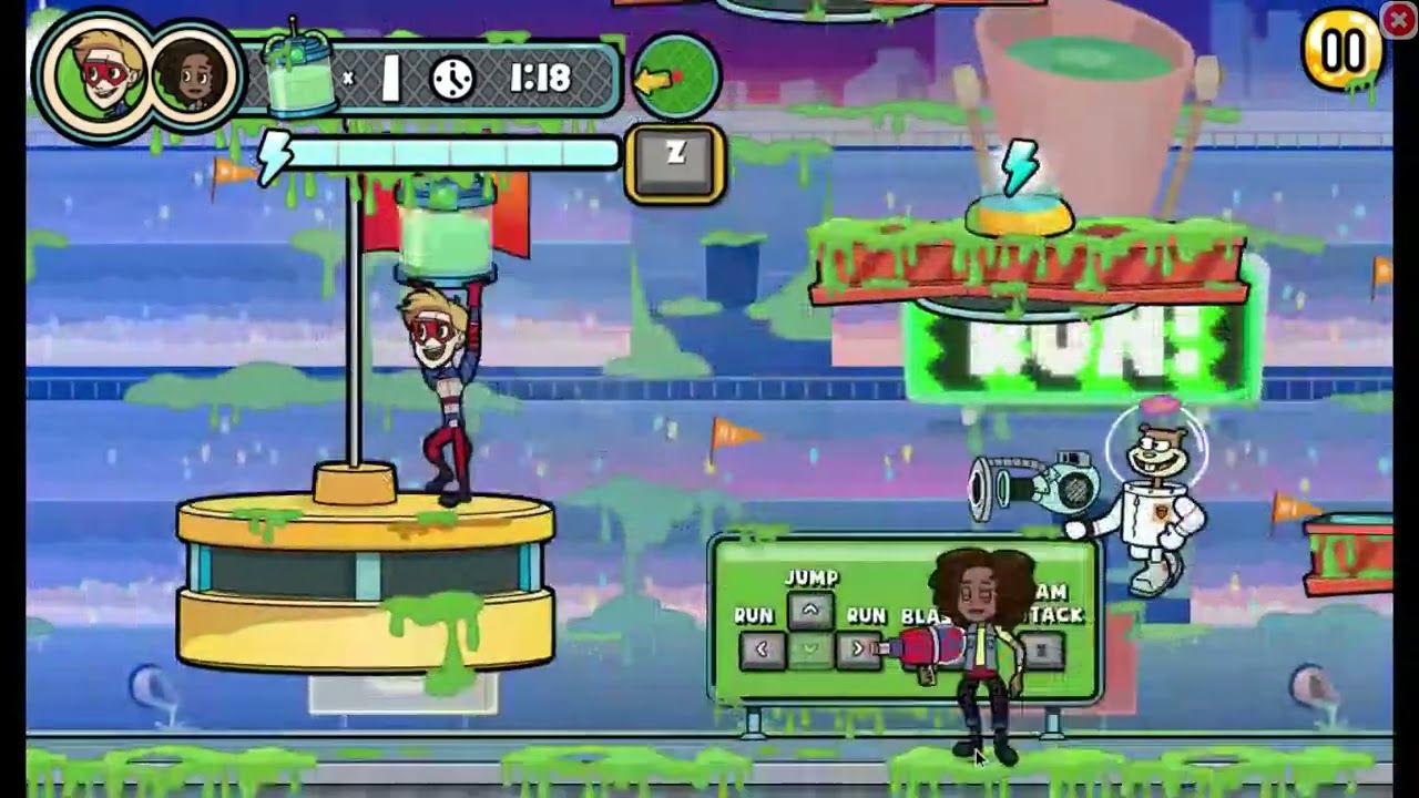 Capture the Slime Kid Danger & Charlotte vs Patrick & Sandy