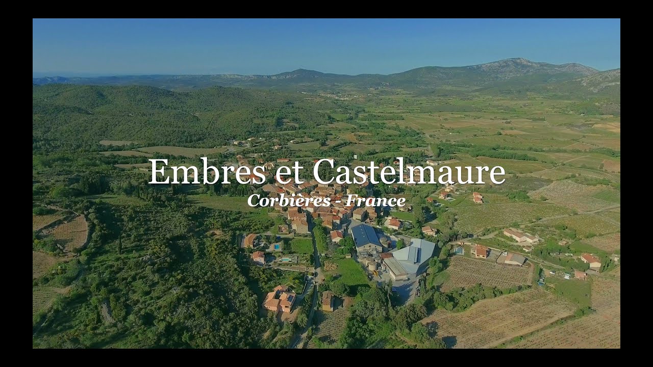 Embres et Castelmaure vue du ciel en 4K - Corbières - FD PROD