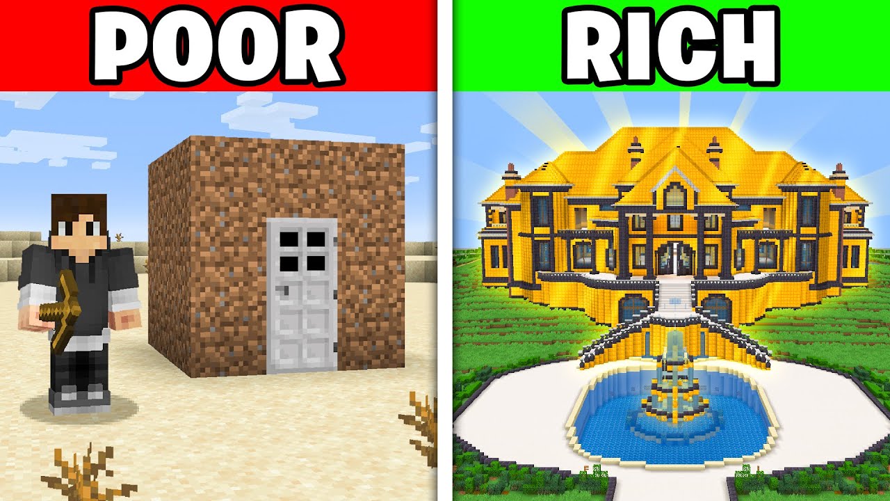 Как БЕДНЫЕ и БОГАТЫЕ играют в Minecraft