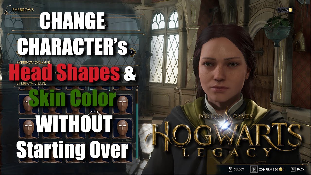 Change Character&rsquo;s Head Shape and Skin Color WITHOUT Starting Over | Hogwarts Legacy