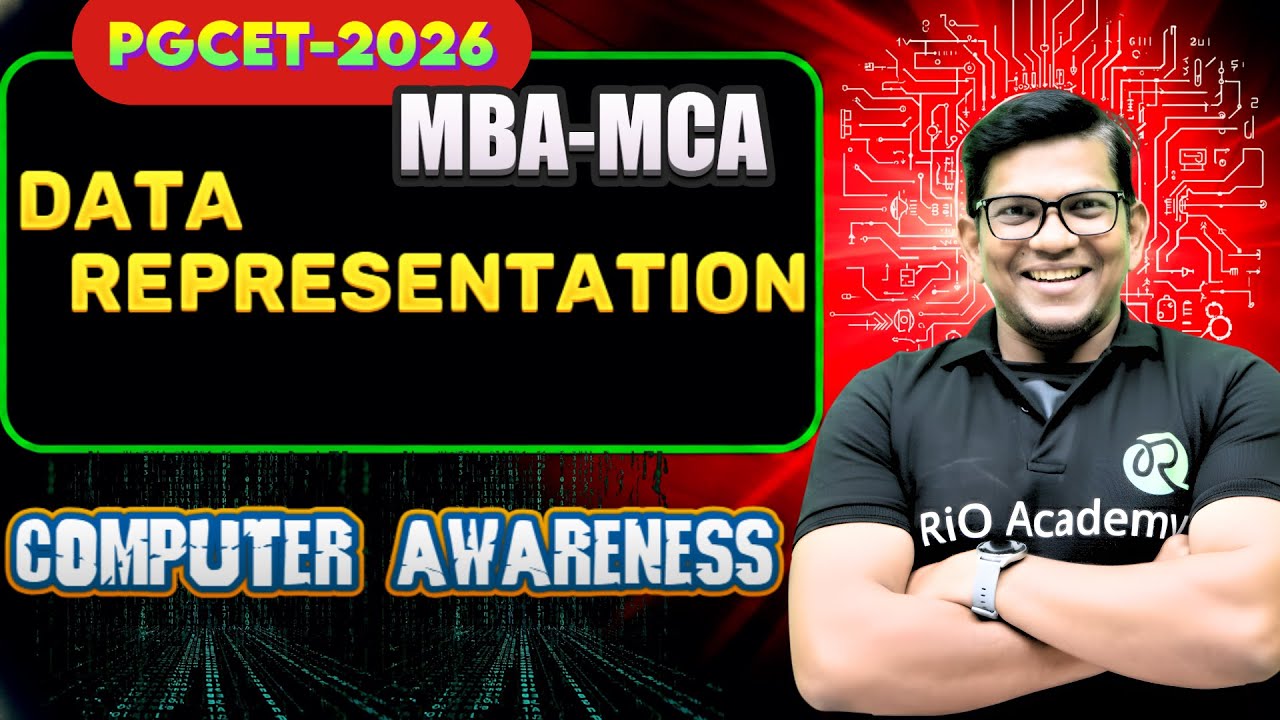 PGCET - MBA / MCA 2026 | DATA REPRESENTATION | computer Awareness  #pgcetexam2026