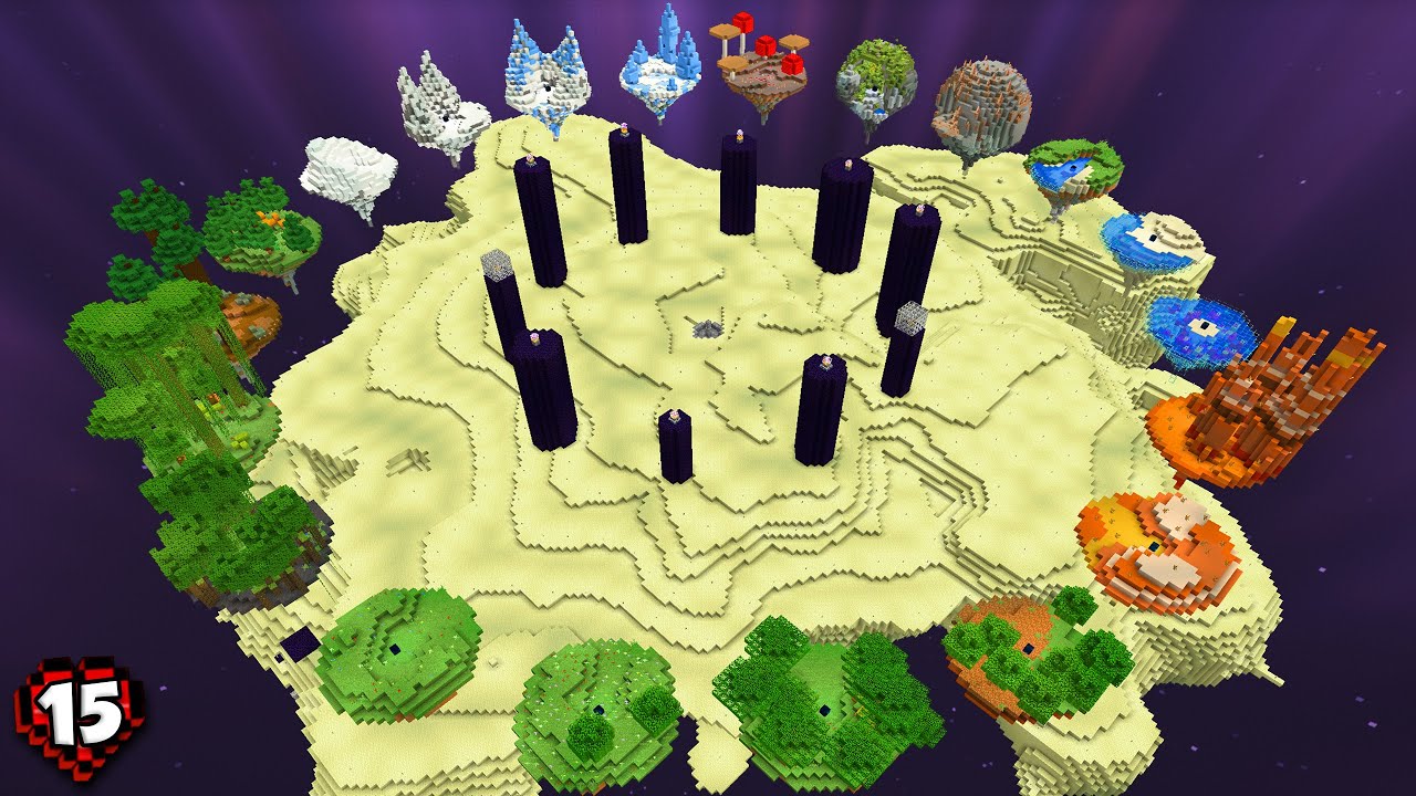 I Built EVERY BIOME in The End in Hardcore Minecraft! (#15)