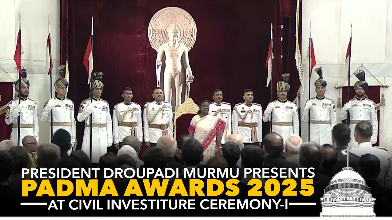 President Murmu presents Padma Awards 2025 at Civil Investiture Ceremony-I at Rashtrapati Bhavan