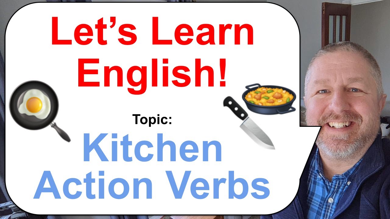 Free English Class! Topic: Kitchen Action Verbs! 🍳🔪🥘