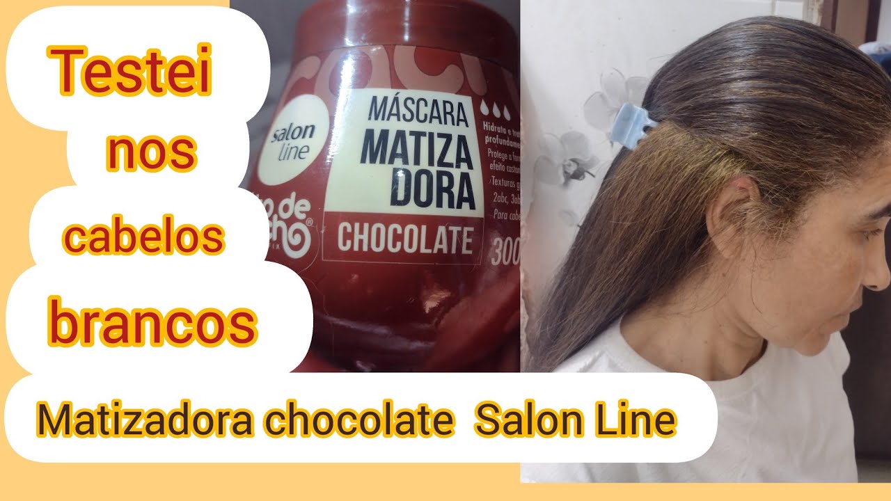 Máscara chocolate matizadora , Salon Line nos cabelos brancos