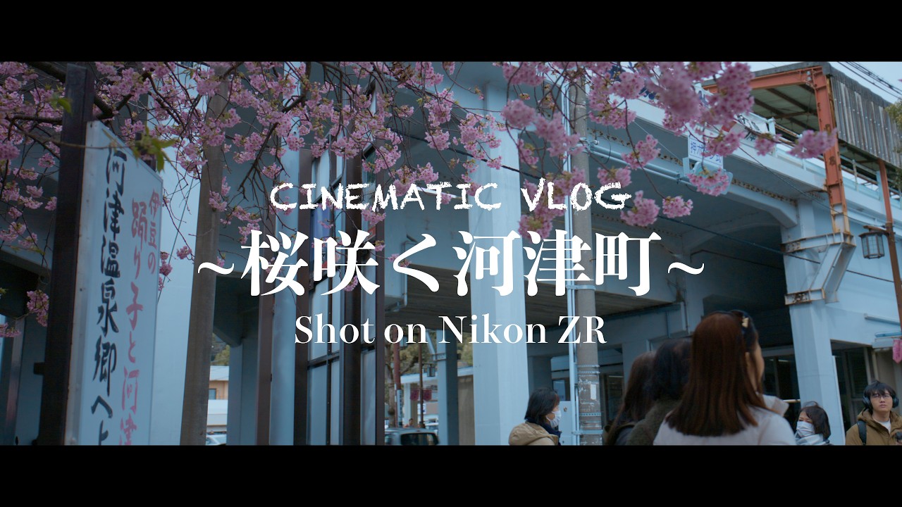 【Nikon ZR】桜咲く河津町 CINEMATIC VLOG | RAW動画撮影