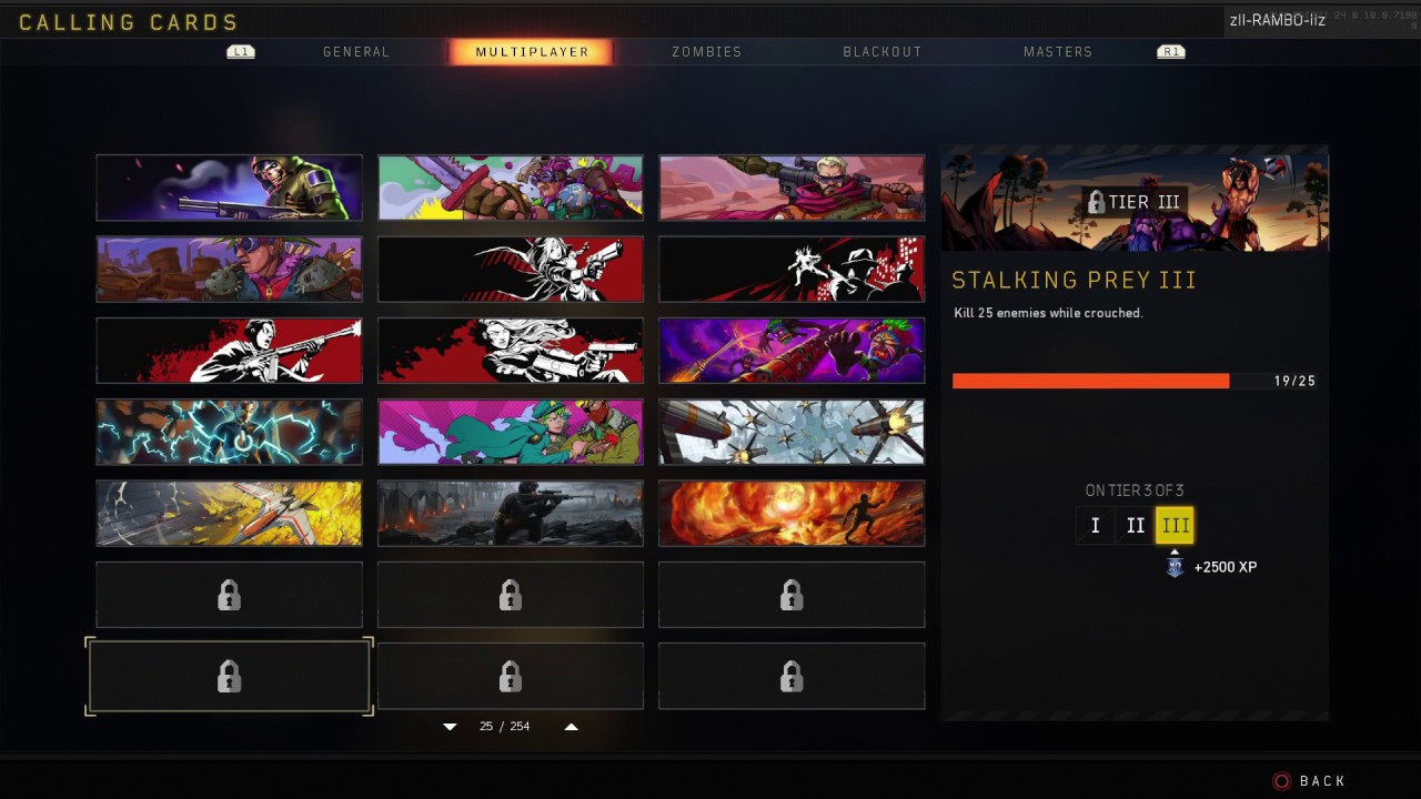 Black Ops 4-All Calling Cards in BO4