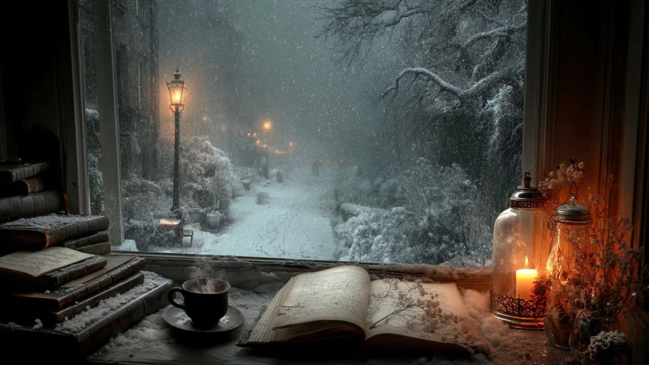 🕯 &ldquo;The Street of Forgotten Letters &mdash; A Winter Window of Silence and Memory&rdquo; | Dark Academia Ambience