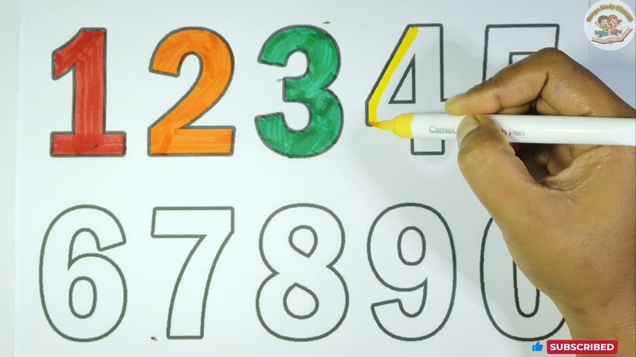 123 Счёт и рисование 🎨🖌️ Для детей ||