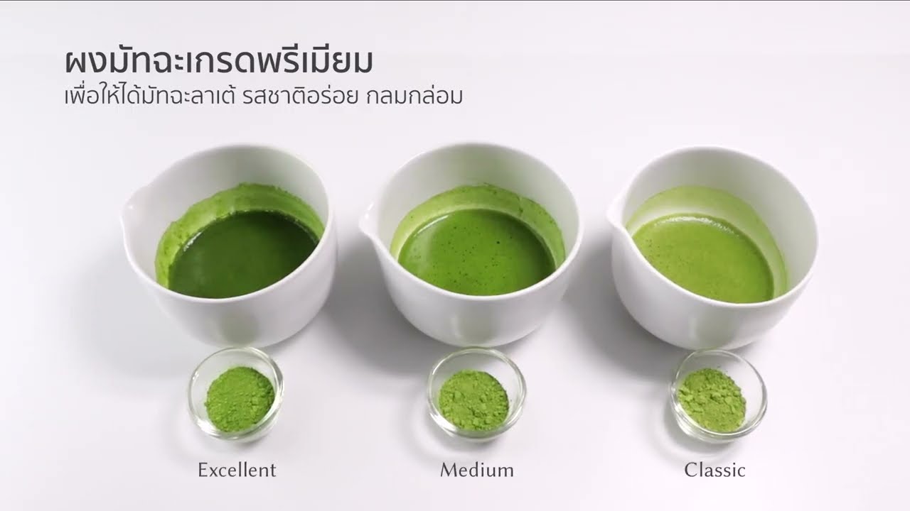 วิธีชงมัทฉะลาเต้เย็น สำหรับขายในร้านคาเฟ่ (สูตร MATCHAZUKI)