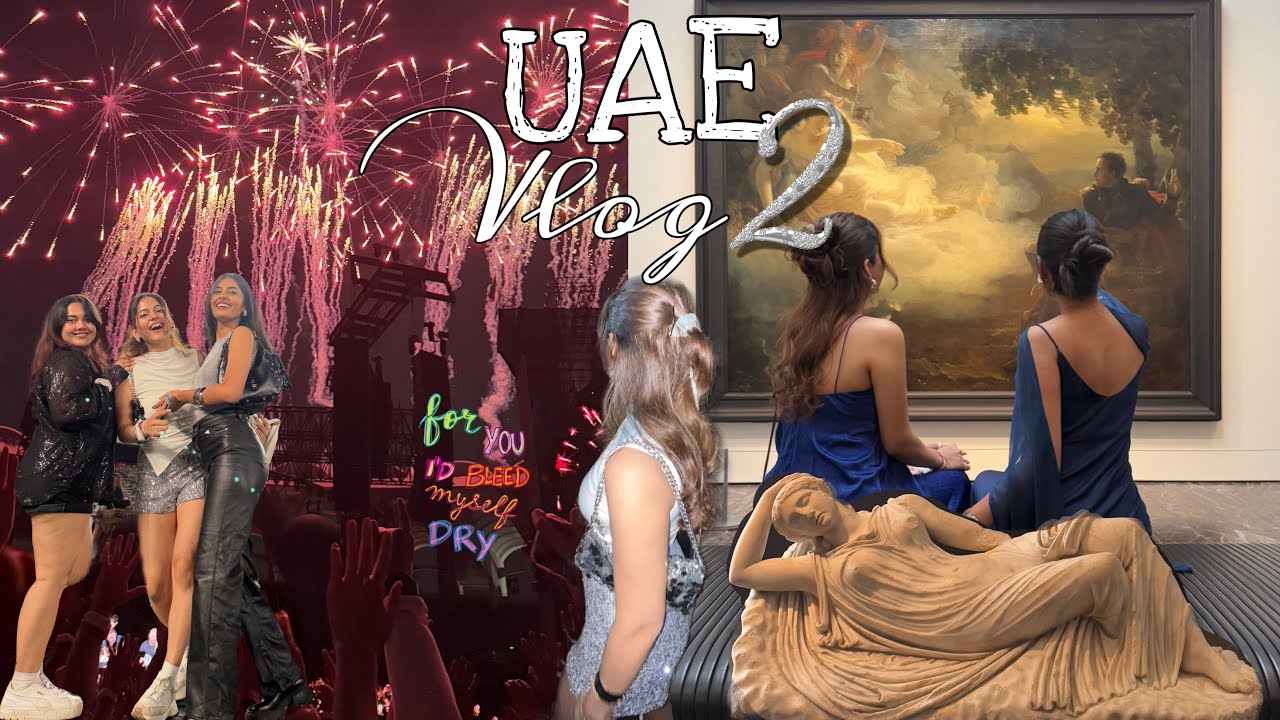 UAE Vlog 2 | Visiting Louvre & Attending Coldplay Concert in ABU DHABI!