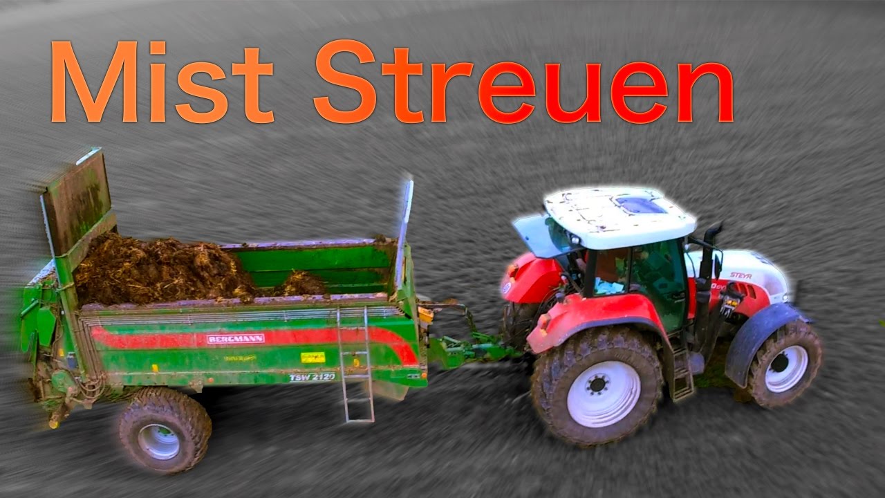 Mist Streuen mit Styer cvt und Bergmann