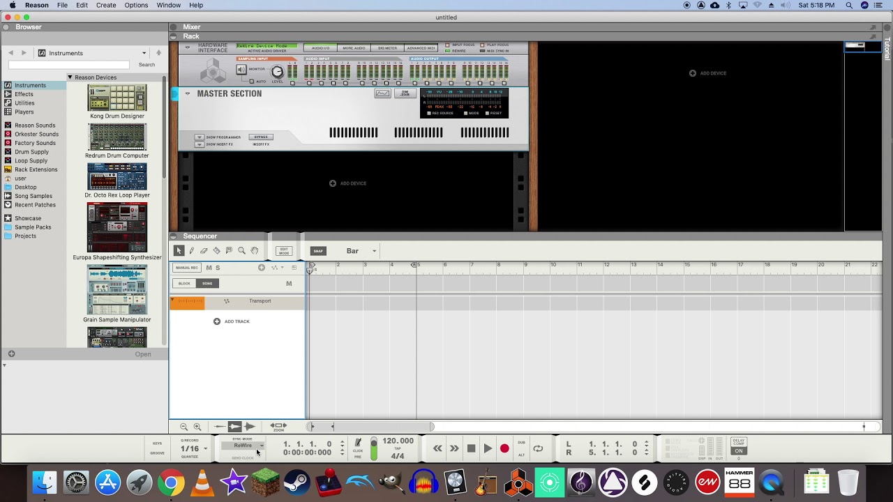 How to Rewire Reason into Logic Pro, Pt. 1
