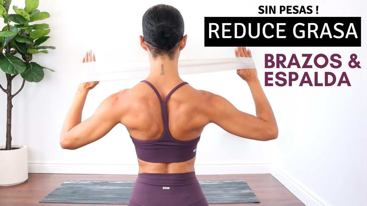 Rutina para ADELGAZAR Brazos y Espalda Rapidamente || Tonificar Brazos y Espalda sin Pesas