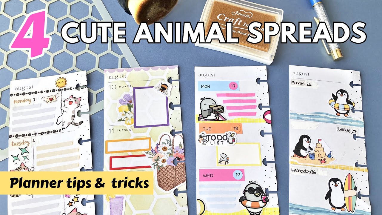 Plan With Me | Tips for Happy Planner Layouts | Stencils & Ink | Skinny Mini Examples