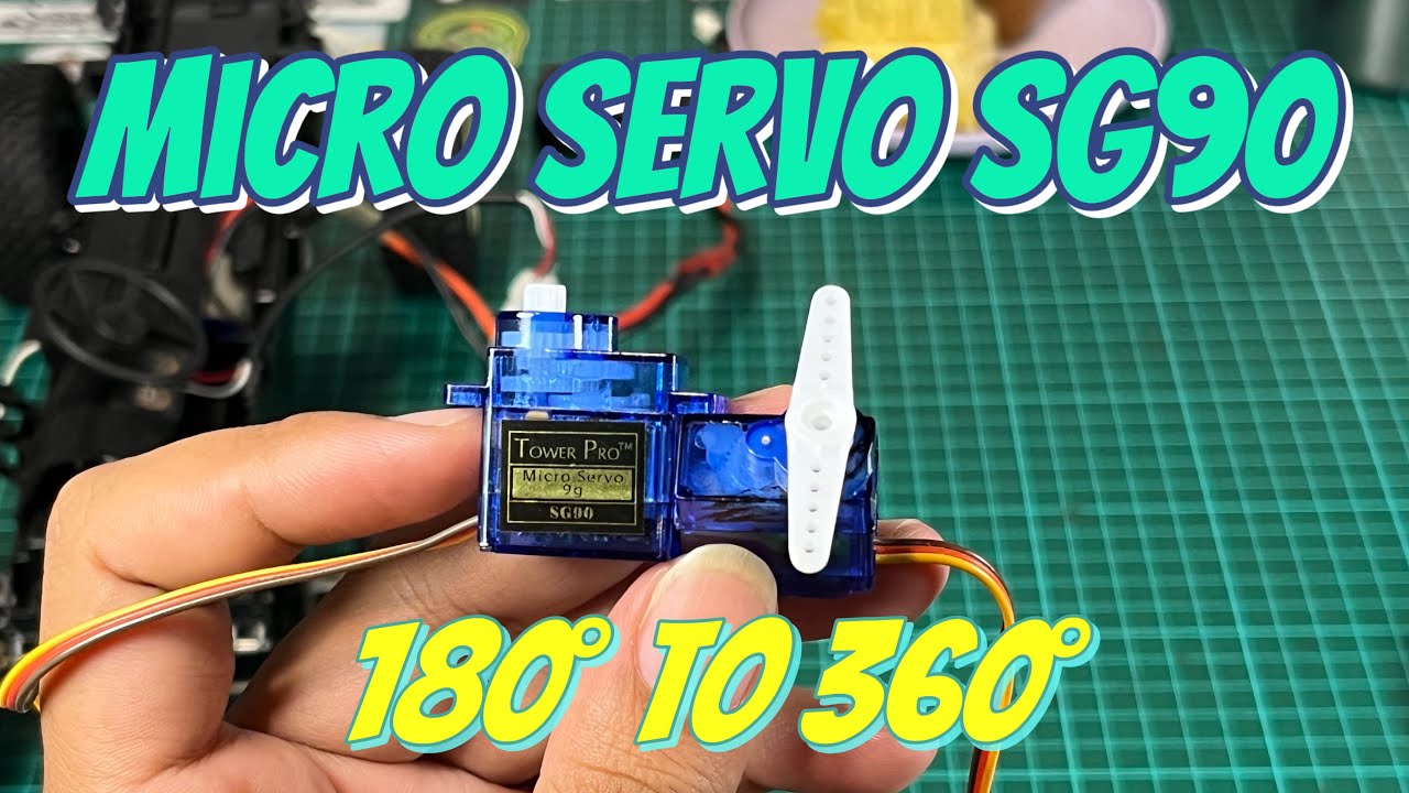 MEMBUAT SERVO SG90 180 MENJADI 360 ‼️ MICRO SERVO
