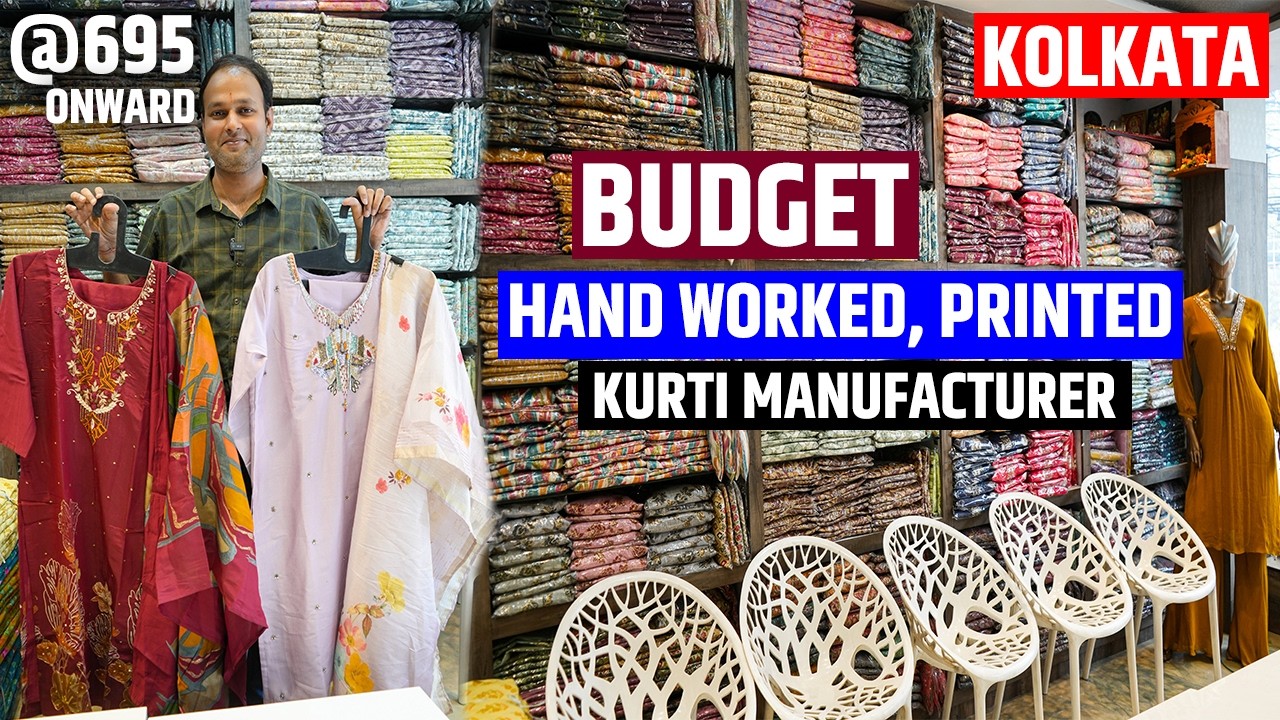 Budget Hand Worked, Printed Kurti, Two Piece, Three Piece Manufacturer and Wholesaler in Kolkata