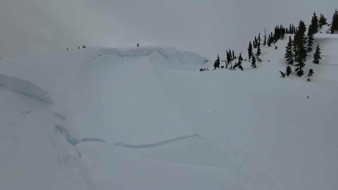 Avalanche Conditions Above Kurt's Bowl, Clague Mountain, BC