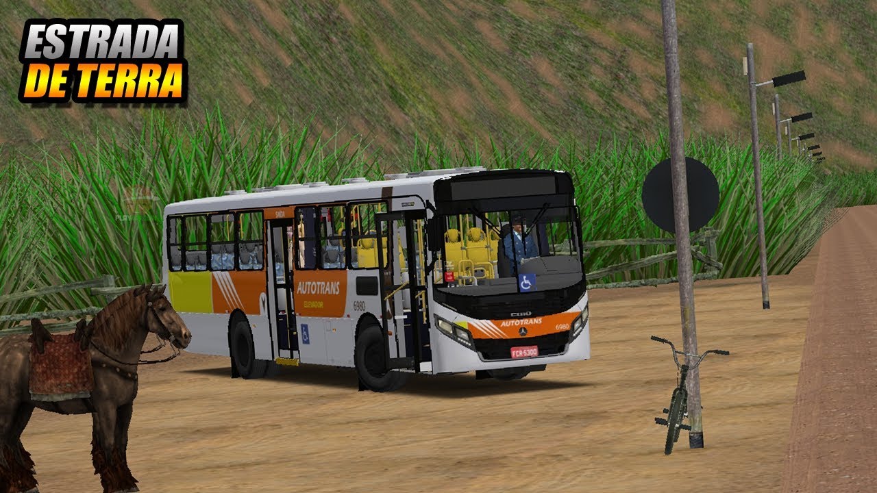 ESTRADA DE TERRA COM ONIBUS NOVO DA EMPRESA !!! OMSI 2 - G27