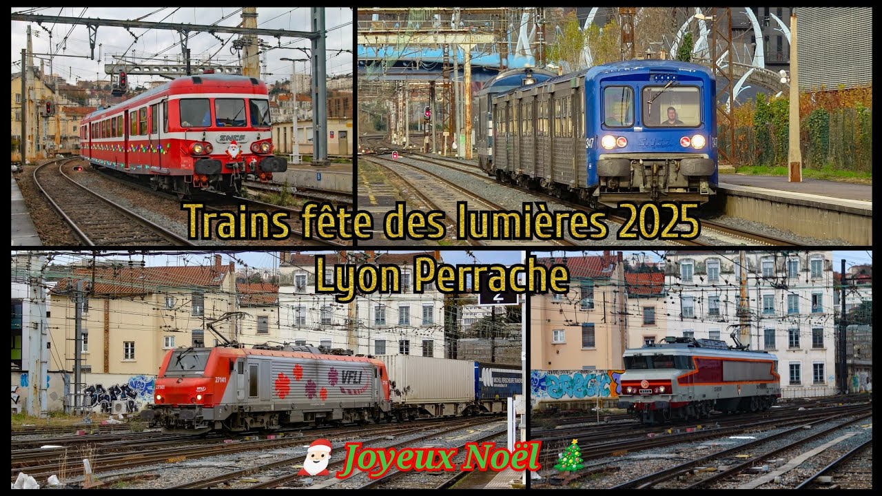 LA BELLE CC 6570, X2800, RRR ET AUTRES TRAINS SPÉCIAUX EN GARE DE LYON PERRACHE ! JOYEUX NOËL 🎅🏻