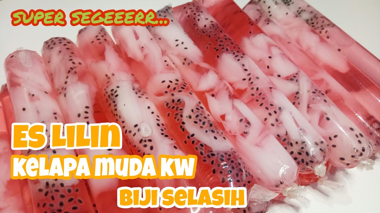 Es Lilin Kelapa Muda KW dan Biji Selasih Super Seger || Ide Jualan Es 1000an Laris Manis