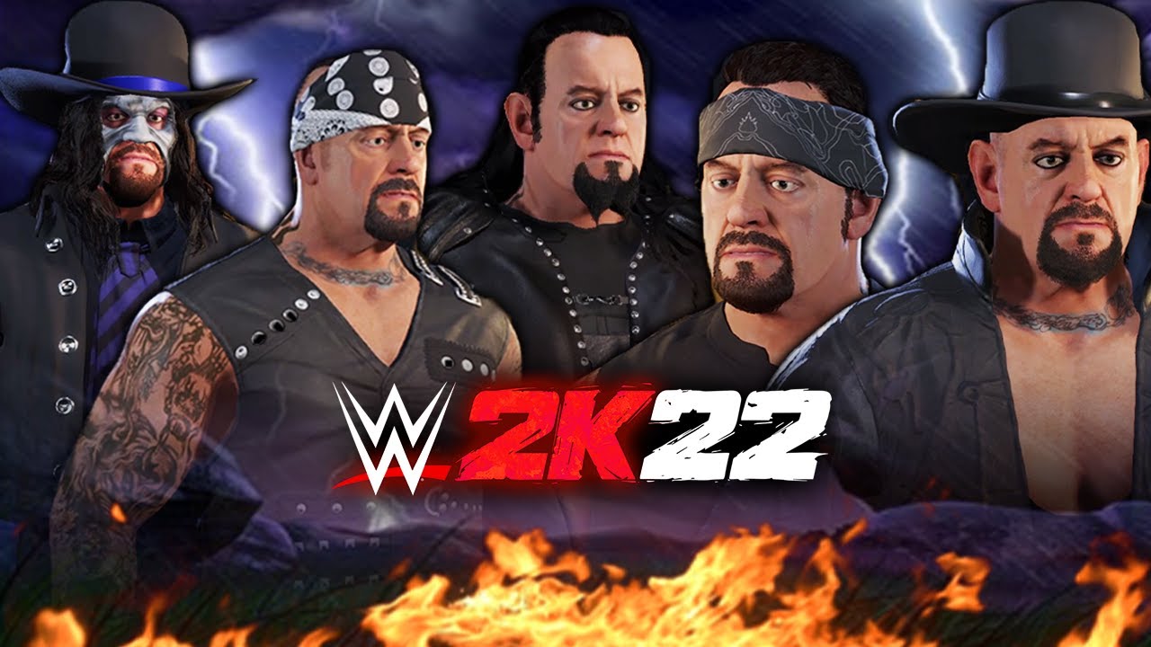 ALL versions of UNDERTAKER (Entrances & Attires) WWE 2K22