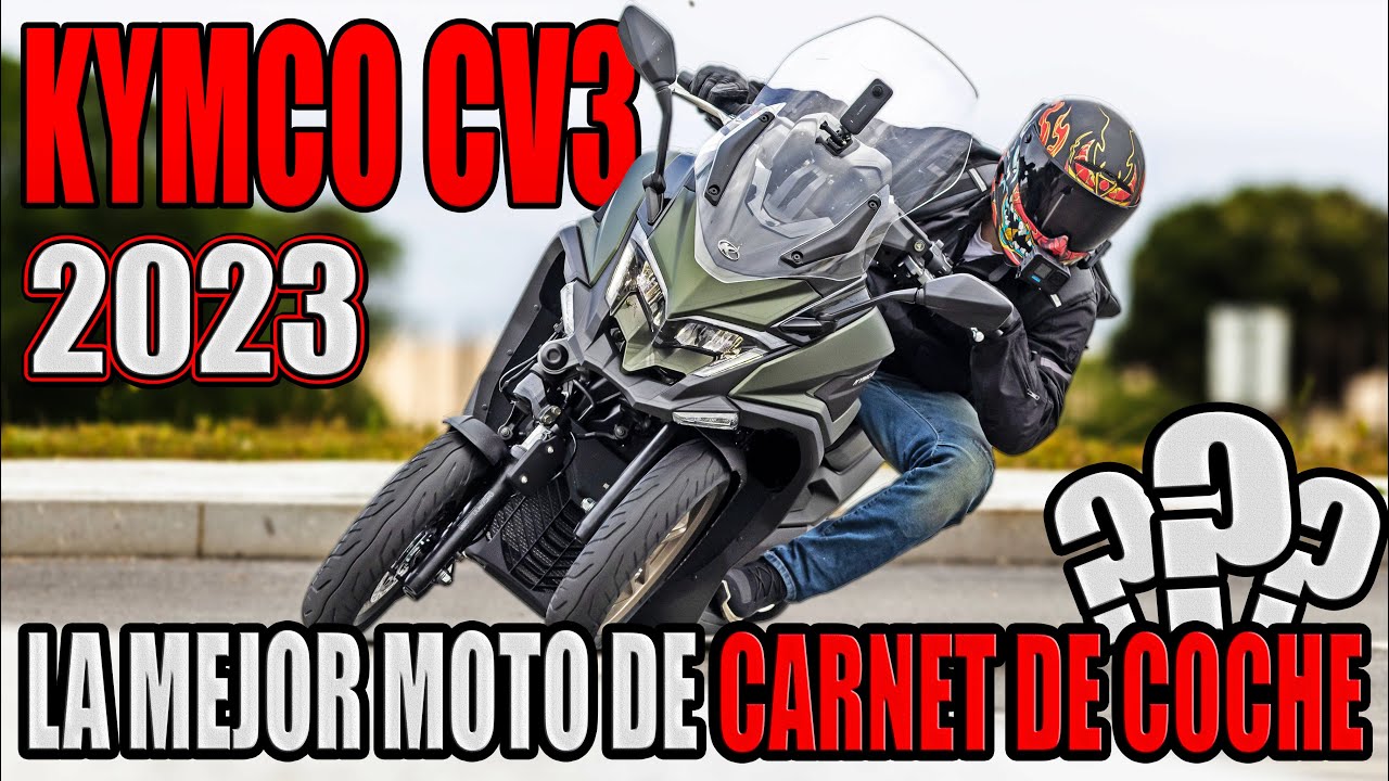 KYMCO CV3 2023 TEST !!! PROBANDO LA MEJOR MOTO APTA PARA CARNET DE COCHE