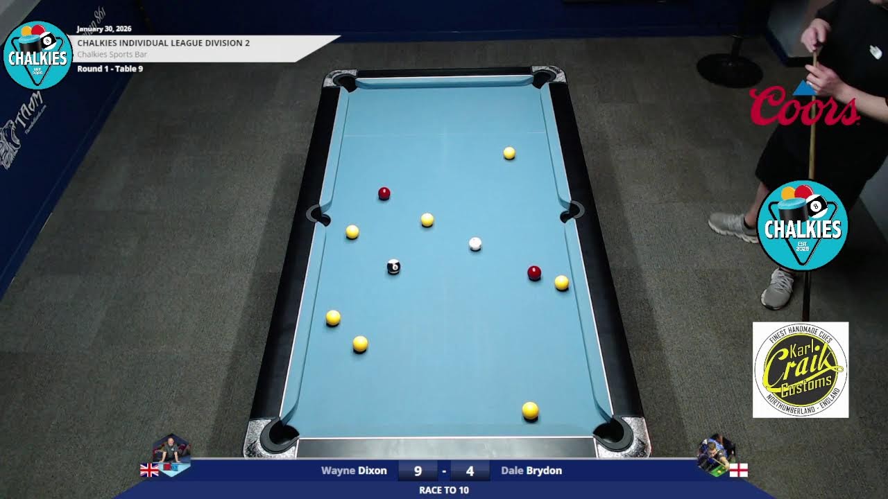 Division 2 match - Wayne Dixon v Dale Brydon