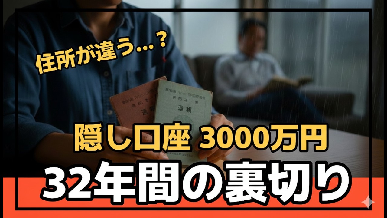 夫の裏切りは、一冊の通帳から始まりました
