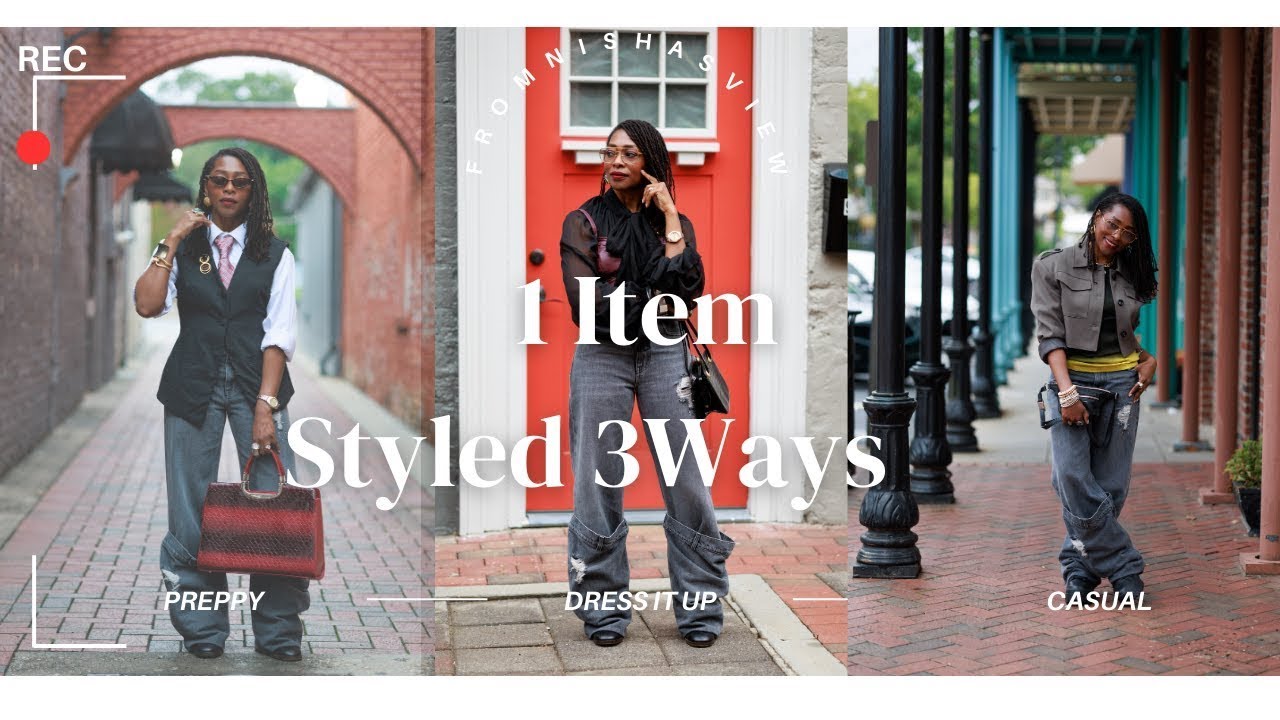 Styling 1 Item 3 Ways Jeans JW Anderson Bucket Jeans Fromnishasview