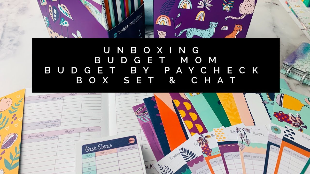 Unboxing | The Budget Mom Budget by Paycheck Workbook Boxed Set Bundle & Chat
