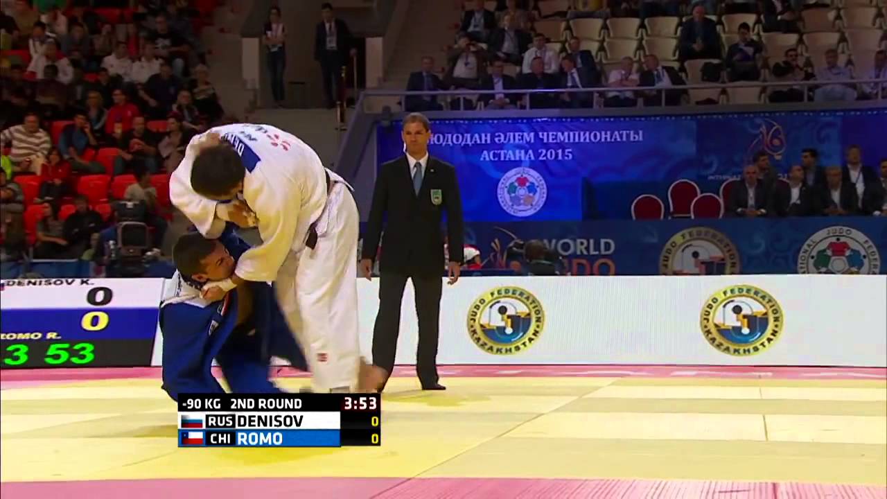 Kirill Denisov vs Rafael Romo World Judo Championships 2015 - Astana