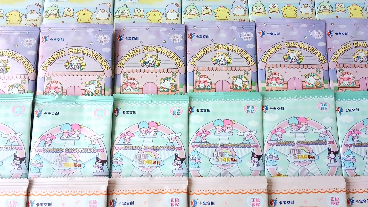Opening 30 Miniso Sanrio cardpacks!! 🩷🎀 WE GOT LOT OF AMAZING CARDS ☺️