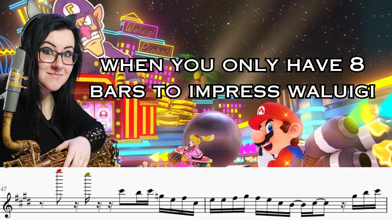 Waluigi Pinball Bari Sax Cover (Mario Kart 8)