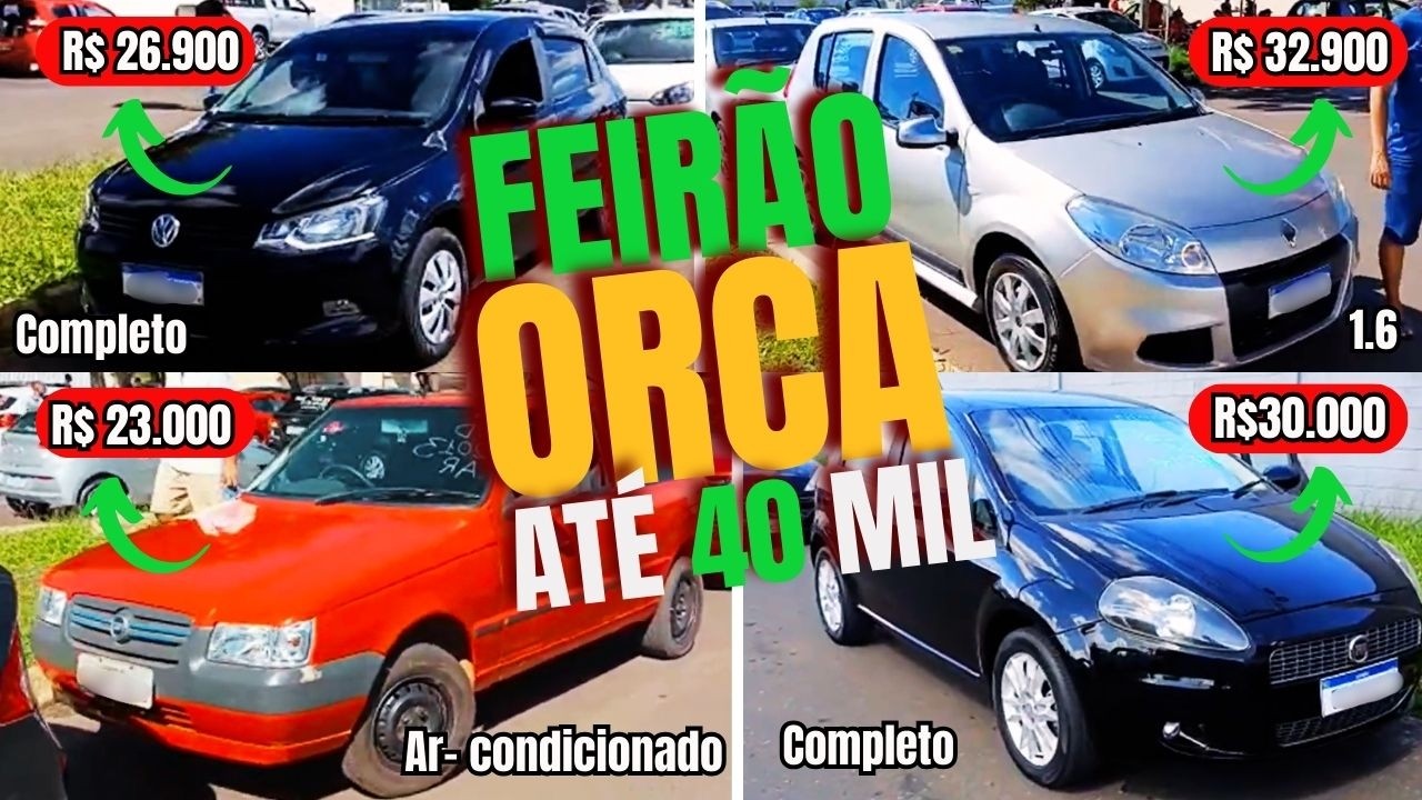 🚗 Feirão ORCA Brasília: Carros Usados em Oferta com Preços Abaixo da Tabela!