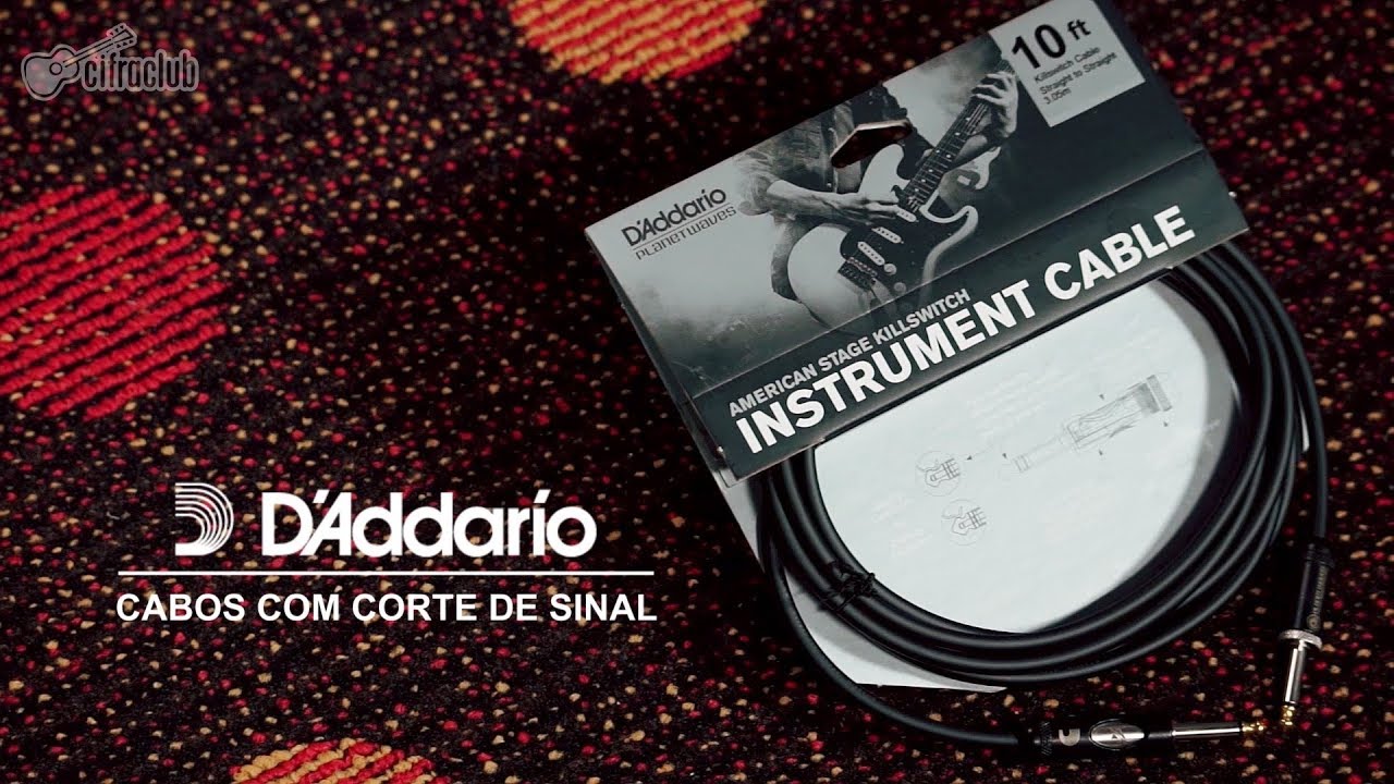 CONHEÇA OS CABOS COM CORTE DE SINAL DA D'ADDARIO