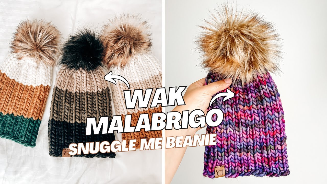 Как связать шапку из пряжи MALABRIGO и WE ARE KNITTERS Super Chunky — РУКОВОДСТВО | CJ Design