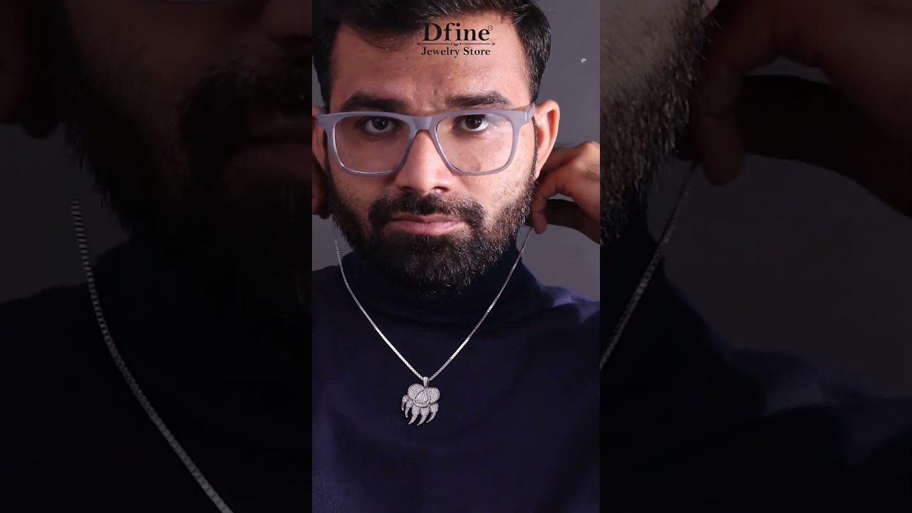 Iced Out Paw Necklace Wild Animal Claw Pendant Hip Hop Jewelry | Dfine Jewelry Store