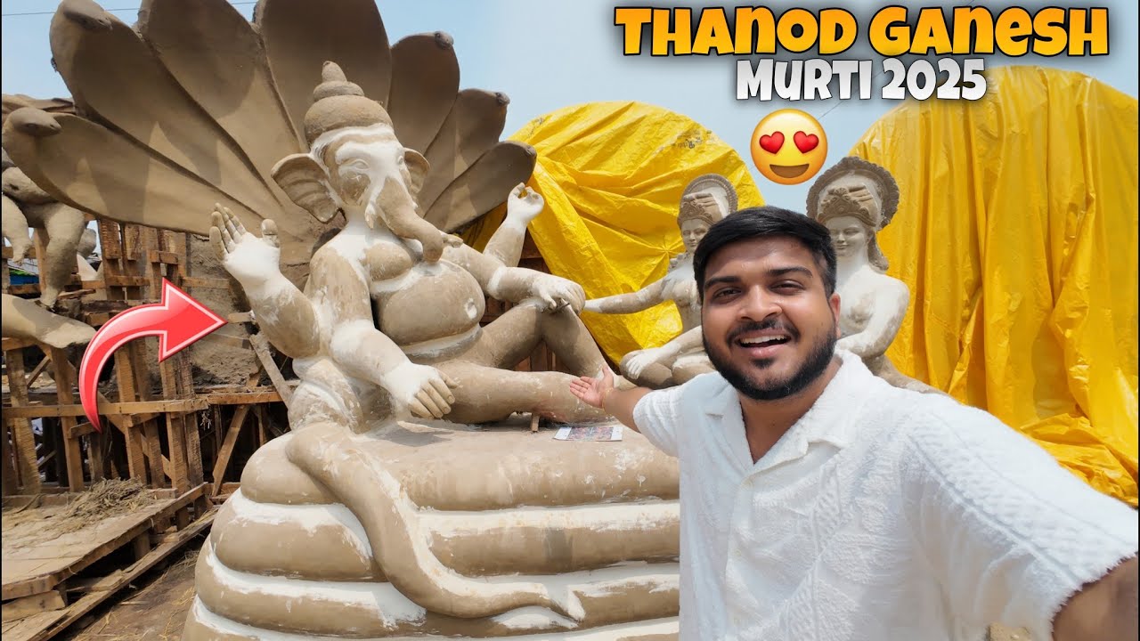 Thanod Ganesh Murti 2025 | Murtikar Meghuram Chakradhari Ganesh Murti 2025 | Anand Unfiltered Vlogs