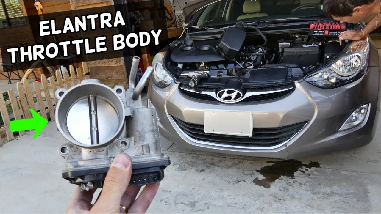 HOW TO REMOVE OR REPLACE THROTTLE BODY ON HYUNDAI ELANTRA