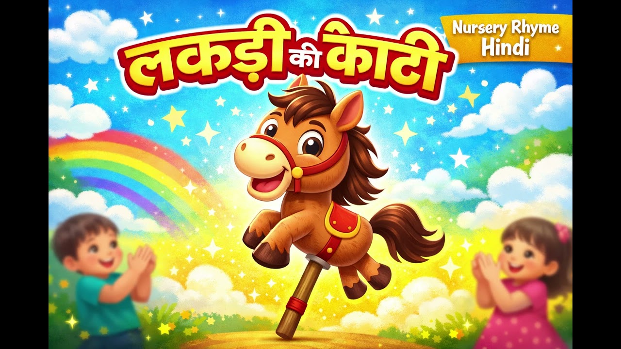 Lakdi Ki Kathi 🐴 | लकड़ी की काठी | Hindi Nursery Rhyme for Kids | Popular Balgeet Song 2026