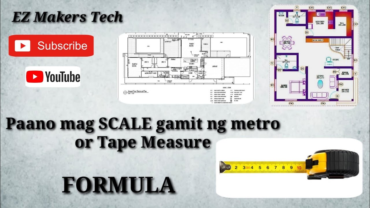 PAANO MAG SCALE NG DRAWING O PLANO GAMIT ANG METRO