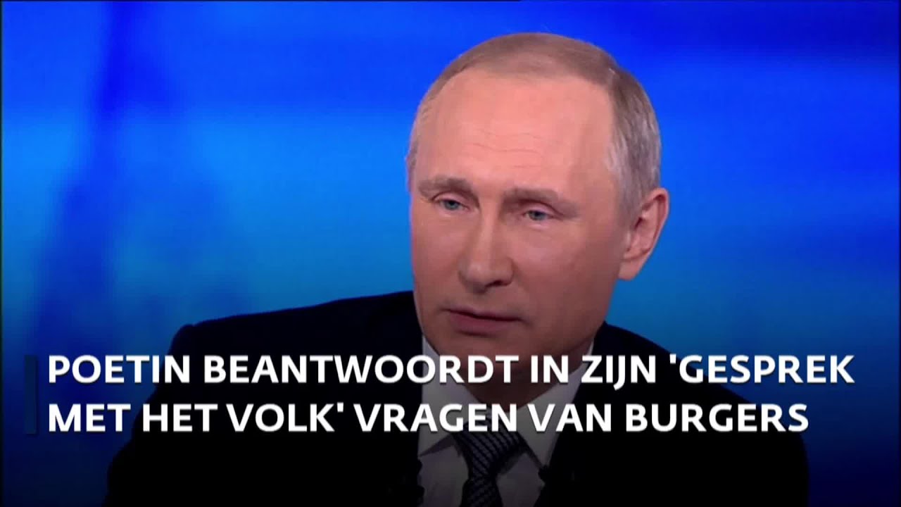 Poetin houdt jaarlijks 'gesprek met het volk'